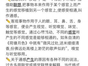 爆炒通感双胞胎：超越感官的奇妙体验，尽在这里