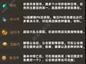 权力与纷争金币攻略大解密：获取途径汇总与金币作用全解析