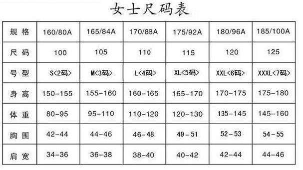 亚洲 m 码欧洲 s 码，提供贴心的服装尺码选择